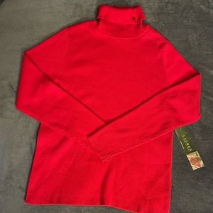 Lauren Ralph Lauren red turtleneck sweater